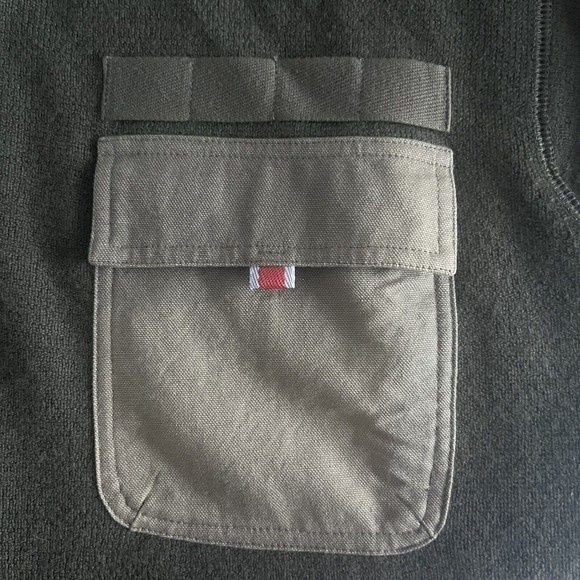 Timberland Wool Full Zip Jacket Sweater Green Size Large - Picture 7 of 8